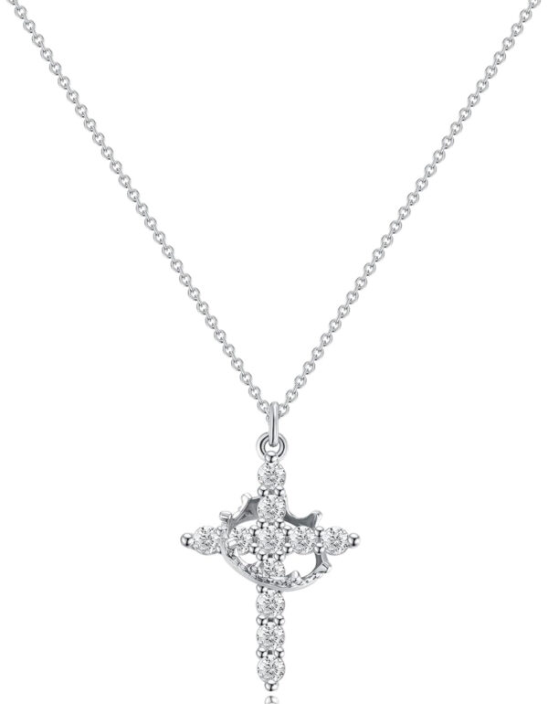 Jesus Crown Cross Necklace - Image 5