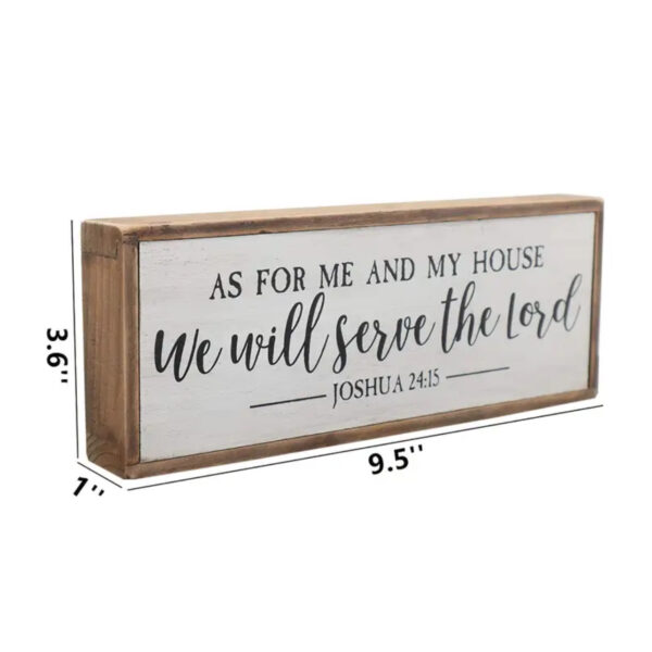 Home Decor- As For Me & My Home We Will Serve The Lord - Image 4