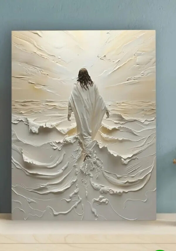 Jesus Walking On Water - White