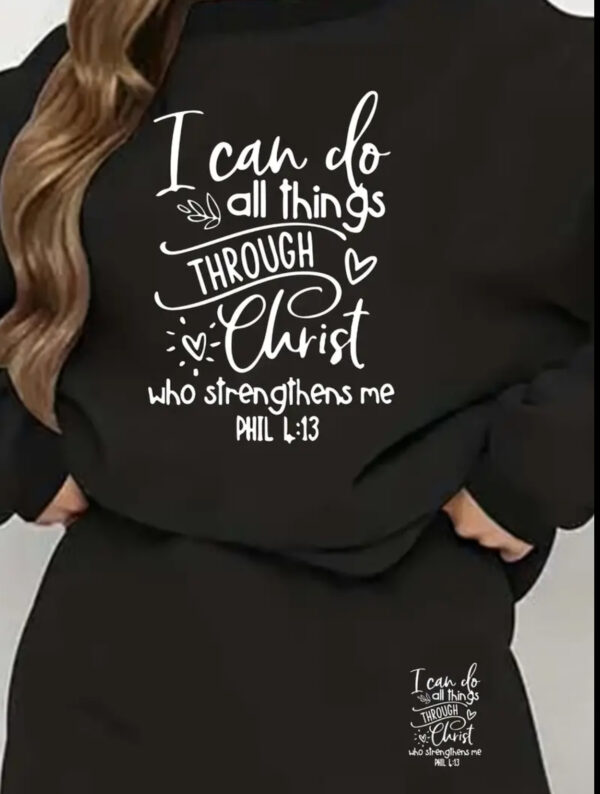 I Can Do All Things Through Christ Hoodie Set