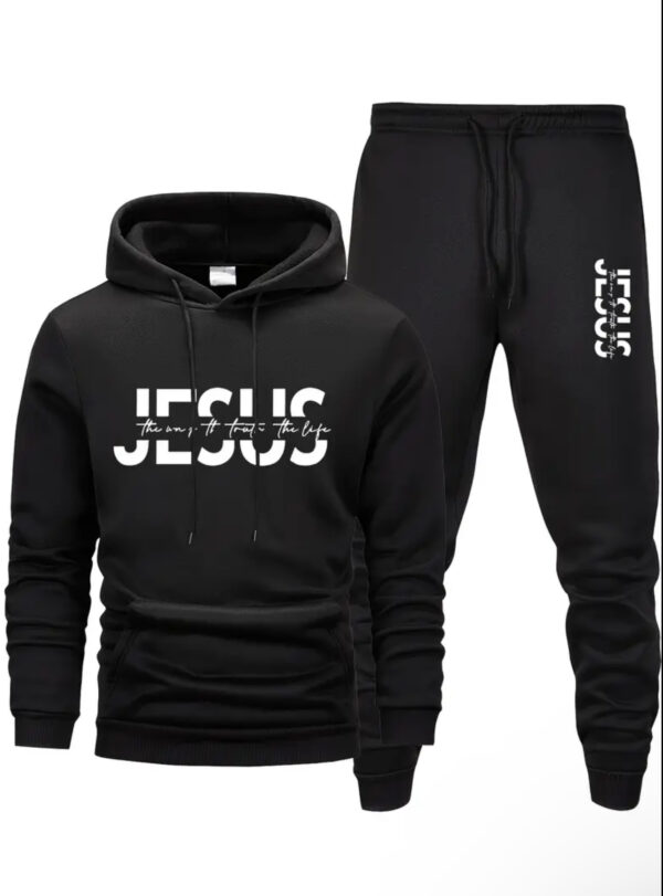 Jesus The Way The Truth The Life Hoodie Set - Image 2